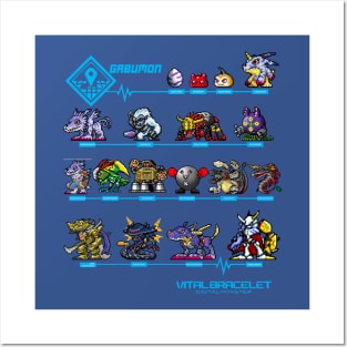 digimon vital bracelet gabumon ex Posters and Art